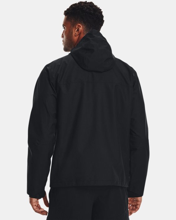 Men's UA Stormproof Lined Rain Jacket, Black, pdpMainDesktop image number 1
